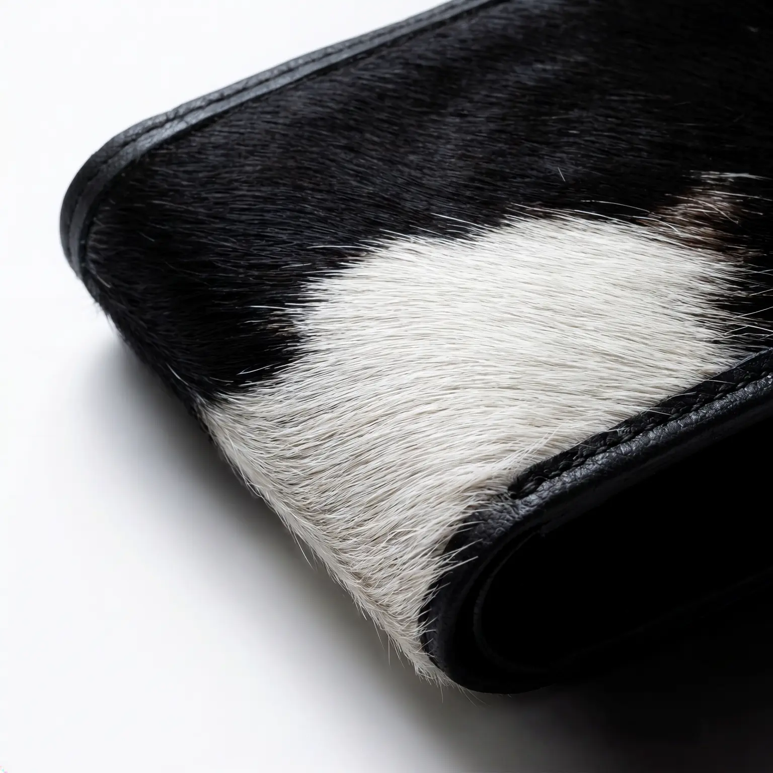 Natural cowhide texture detail